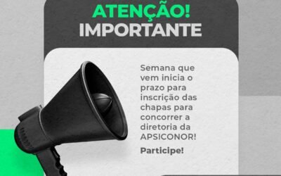 A abertura para inscrições de chapas!