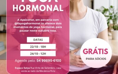 Yoga Hormonal – Outubro Rosa – Para se cuidar mais.