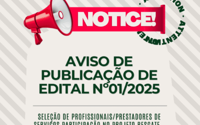 Edital de Contratação de Prestação de Serviços – Projeto Resgate