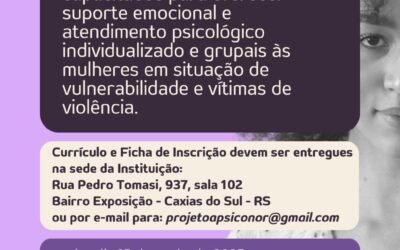 📢 VAGA PARA PSICÓLOGOS(AS)!
