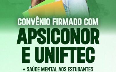 Hoje inicia o convênio com o Centro Universitário Uniftec. Atendimento Psicológico para Estudantes.