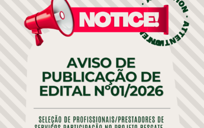Edital de Contratação de Prestação de Serviços – Projeto Resgate 2026