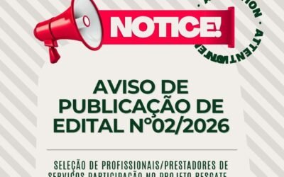 Edital de Contratação de Prestação de Serviços – Projeto Resgate 2026